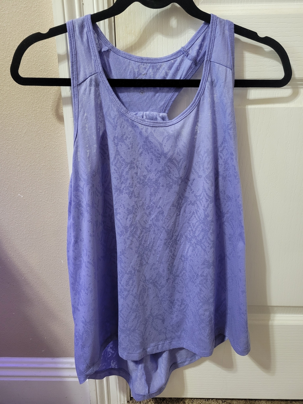 Light Lavender Racerback Tank Top - Relaxed Fit